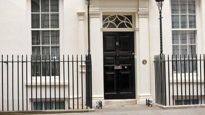 Outside 11 Downing Street