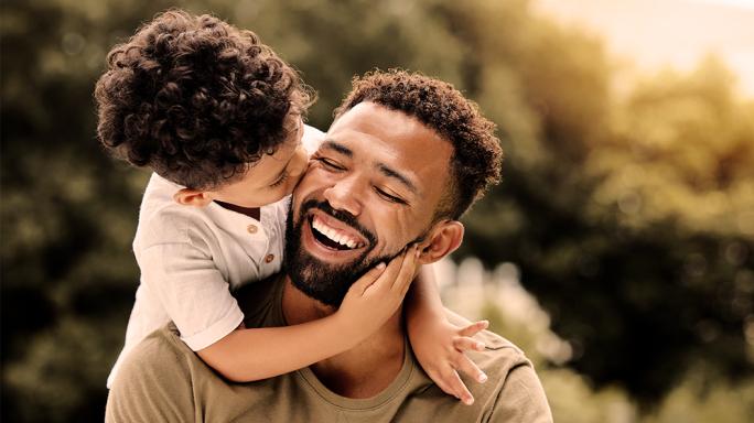 A father with his child