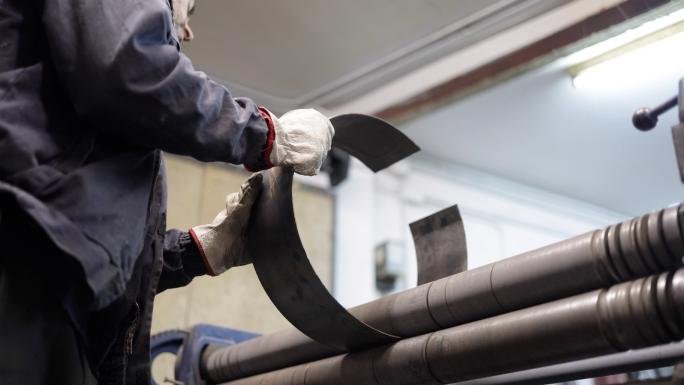 Man working with metal 