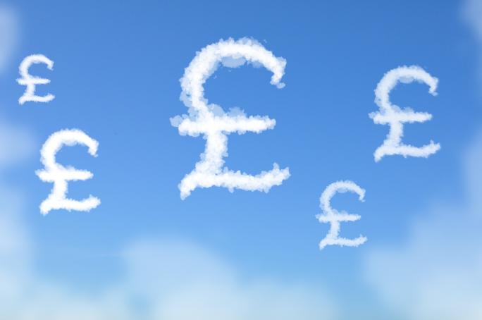 Clouds in the shape of pound signs