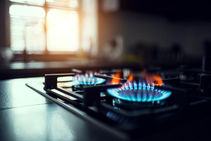 A gas cooker