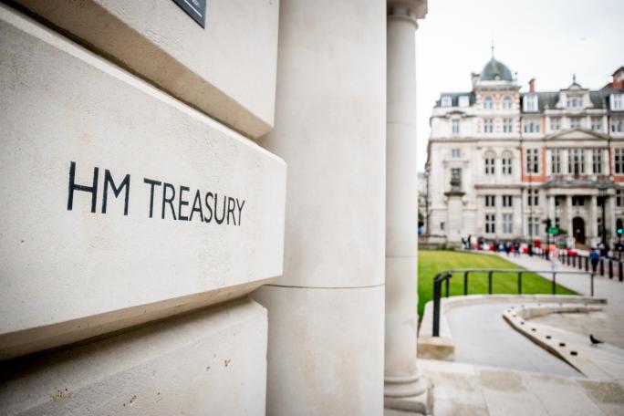Government HM Treasury building
