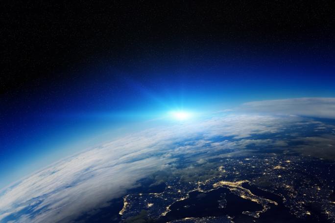Image of the world from space