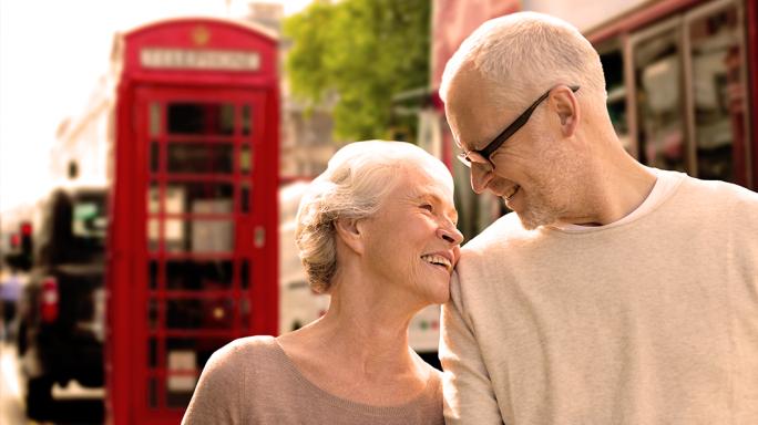 retired couple in london