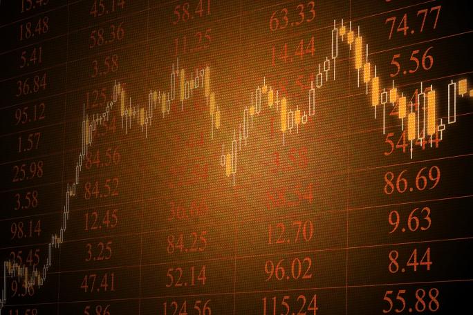 A stock price chart