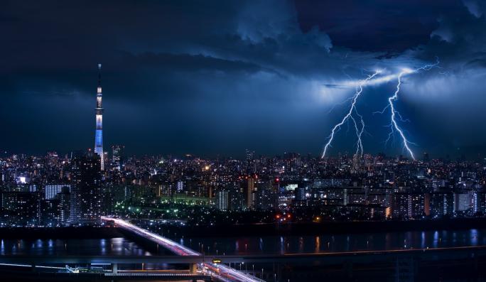 Storm in Tokyo