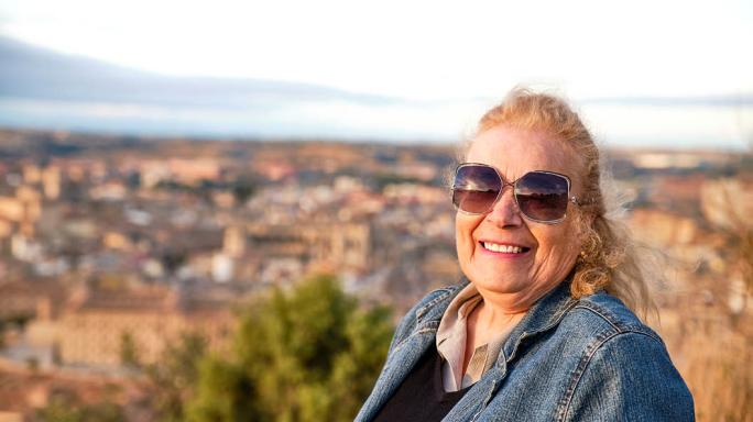 Woman wearing shades