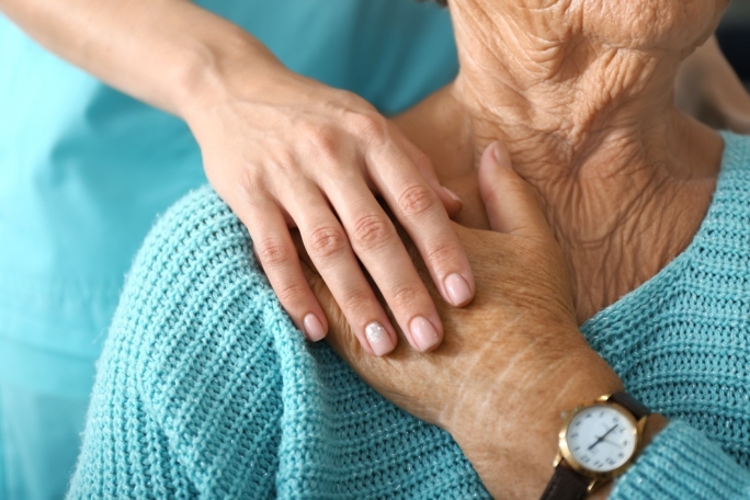 Young and older hands