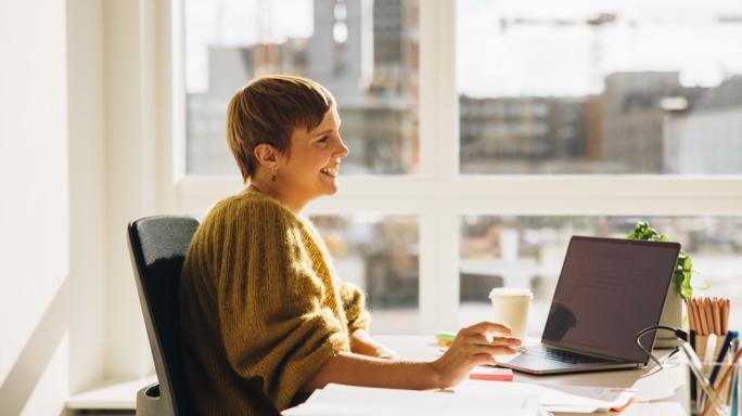 Young lady looking confident