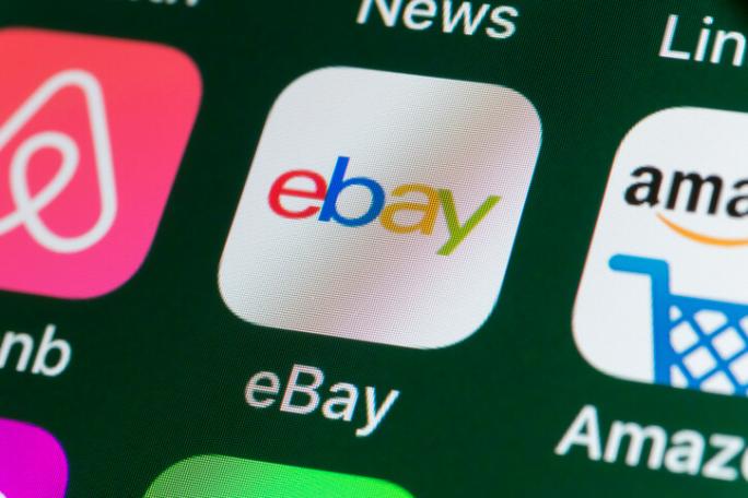 ebay app icon on phone screen