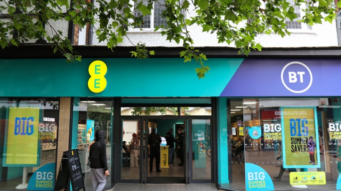 EE and BT store front