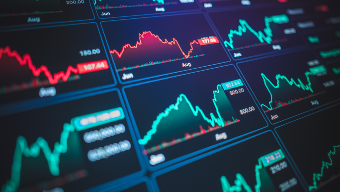 Financial markets screen