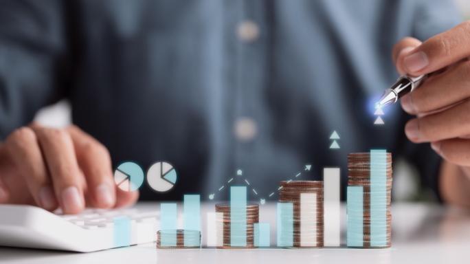 image of transparent chart with someone's hands behind