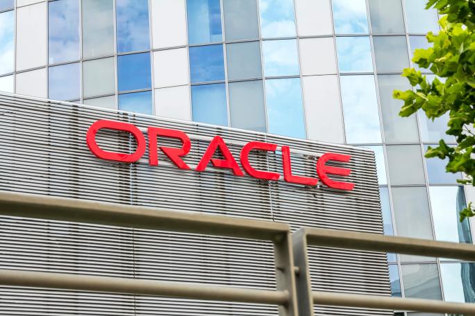 oracle company logo on building