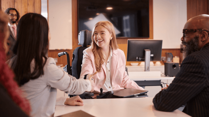 Interviewing a job candidate