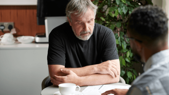 Man nearing retirement