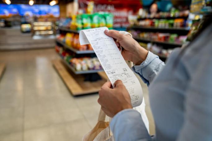 supermarket receipt