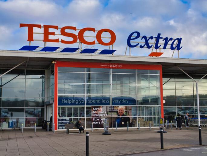tesco extra store entrance