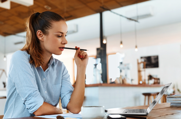 Woman on laptop
