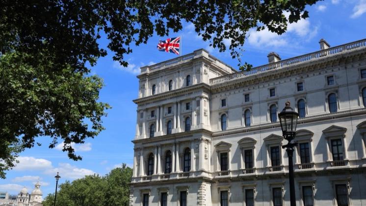 HM Treasury building in London