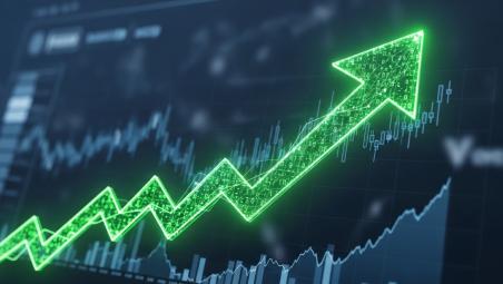 Chart showing a rise
