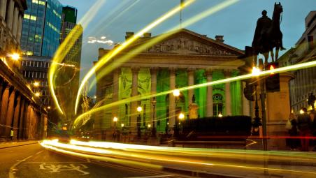 Stock market building in London