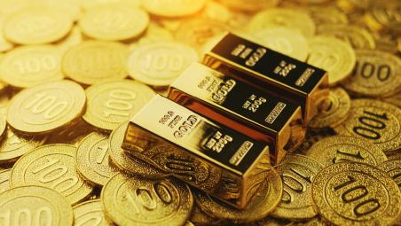 Gold bullion and coins