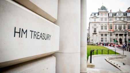 Government HM Treasury building