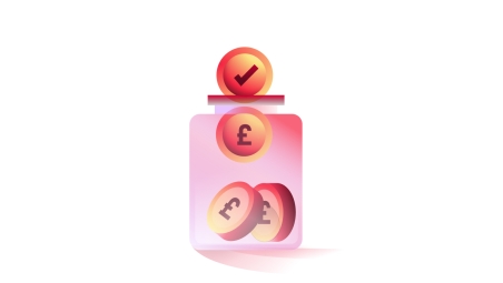 Jar with pound coins