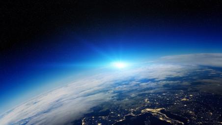 Image of the world from space
