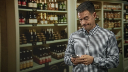 A man on mobile