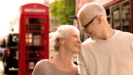 retired couple in london