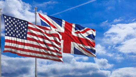 UK and USA flags