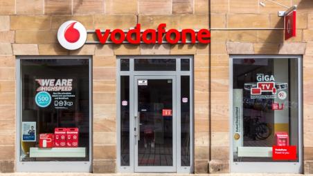 Vodafone shop window