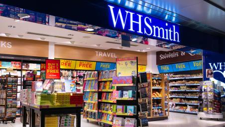 a WHSmiths shop at an airport