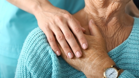 Young and older hands