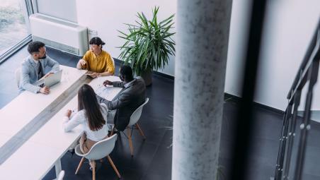 business people meeting in an office
