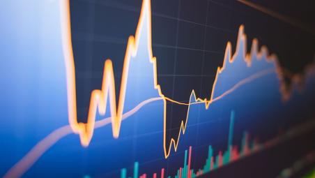 finance graph and bar chart