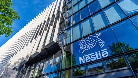 nestle logo on building