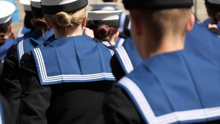 people in navy uniform