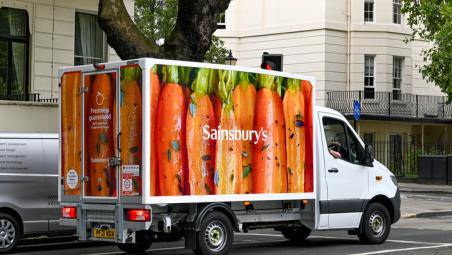sainsbury's delivery van