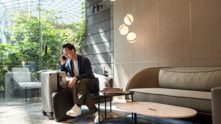 travelling business man